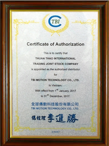 Thuận Thảo khẳng định quyền Đại Lý Chính Hãng TBI MOTION năm 2017.