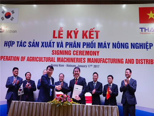 Thaco Trường Hải hợp tác Hàn Quốc sản xuất máy nông nghiệp
